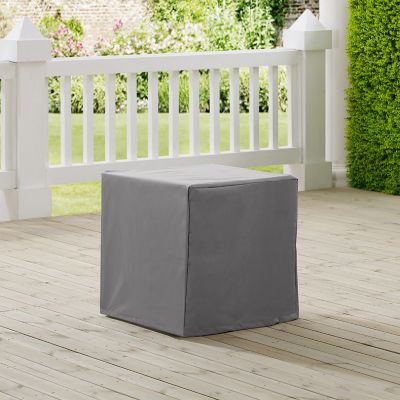 Crosley Outdoor End Table Cover, 21 in. x 21 in. x 21 in., Compatible with Various End Tables Collections, Gray