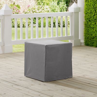 Crosley Outdoor End Table Cover, 21 in. x 21 in. x 21 in., Compatible with Various End Tables Collections, Gray, CO7504-GY