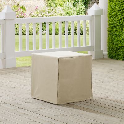 Crosley Outdoor End Table Cover, 21 in. x 21 in. x 21 in., Compatible with Various End Tables Collections, Tan