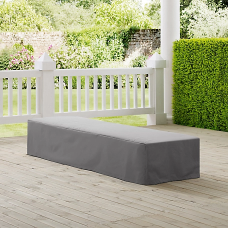 Crosley Outdoor Chaise Lounge Cover, 26 in. x 79 in. x 14 in., Compatible with Various Chaise Lounge Collections, Gray