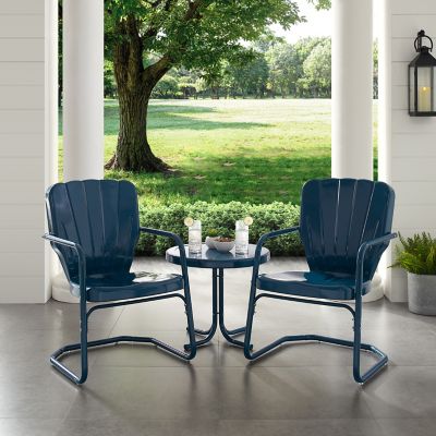 Image showing  3 pc. Ridgeland Outdoor Metal Conversation Chair Set