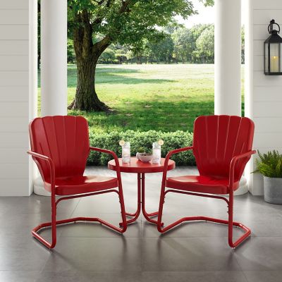 Image showing  3 pc. Ridgeland Outdoor Metal Conversation Chair Set