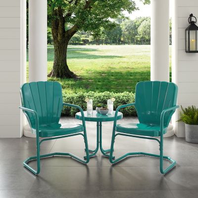 Image showing  3 pc. Ridgeland Outdoor Metal Conversation Chair Set