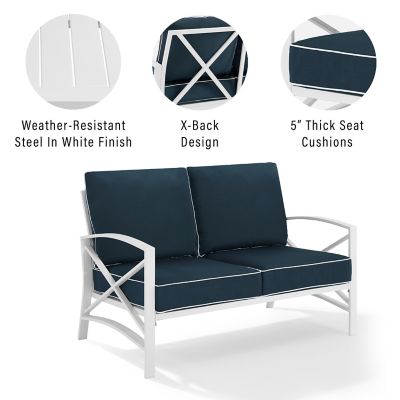 Image showing  Kaplan Loveseat, Blue