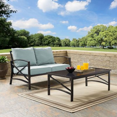 Crosley 2 pc. Kaplan Metal Outdoor Conversation Chair Set