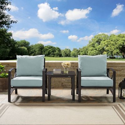 Image showing  3 pc. Kaplan Metal Outdoor Conversation Chair Set