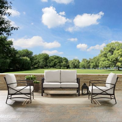 Image showing  3 pc. Kaplan Metal Outdoor Conversation Chair Set
