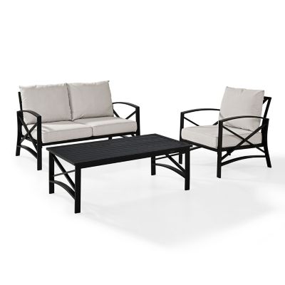 Image showing  3 pc. Kaplan Metal Outdoor Conversation Seating Set