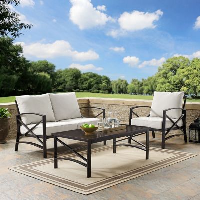 Crosley 3 pc. Kaplan Metal Outdoor Conversation Seating Set