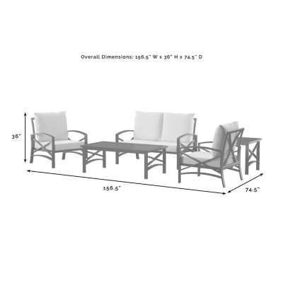 Image showing  5 pc. Kaplan Outdoor Conversation Set