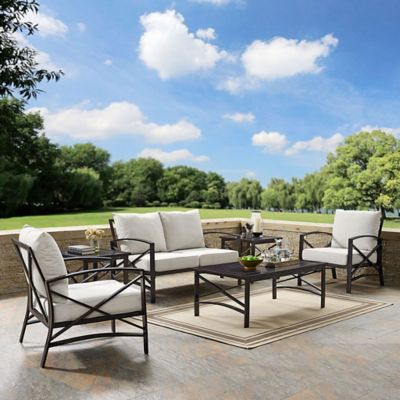 Crosley 6 pc. Kaplan Outdoor Metal Conversation Seating Set