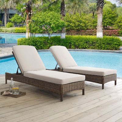Image showing 1 th Crosley Bradenton Wicker Patio Chaise Lounge