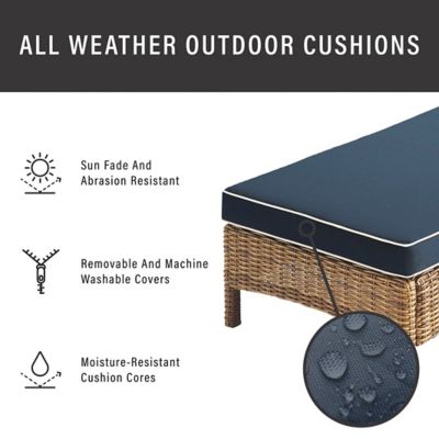 Image showing 5 th Crosley Bradenton Wicker Patio Chaise Lounge