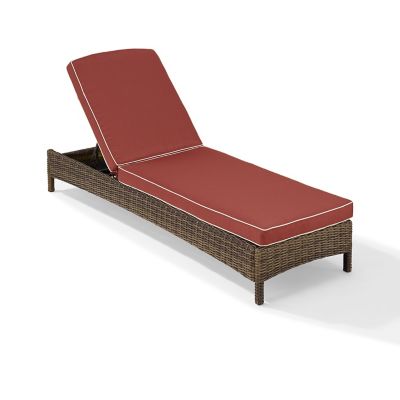 Image showing 2 th Crosley Bradenton Wicker Patio Chaise Lounge