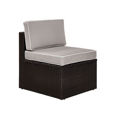 Image showing  Palm Harbor Wicker Center Chair, Brown