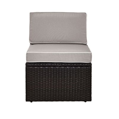 Image showing  Palm Harbor Wicker Center Chair, Brown