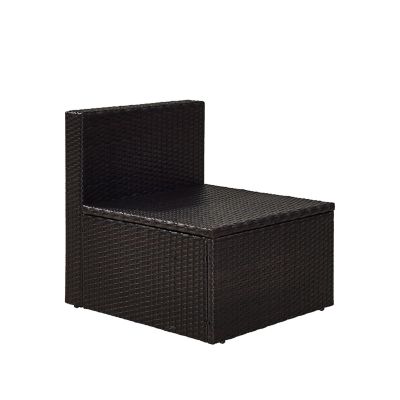 Image showing 5 th Crosley Palm Harbor Wicker Center Chair, Brown