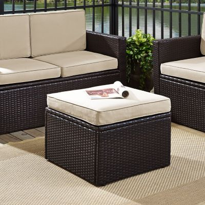 Crosley Palm Harbor Wicker Ottoman