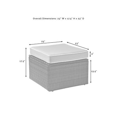 Image showing  Palm Harbor Wicker Ottoman