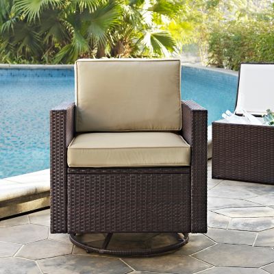 Image showing  Palm Harbor Wicker Swivel Rocker Chair