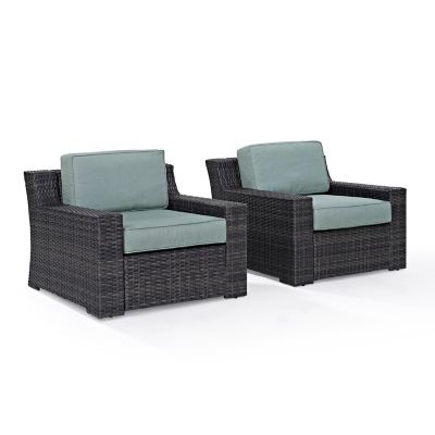 Image showing  2 pc. Beaufort Outdoor Wicker Chair Set
