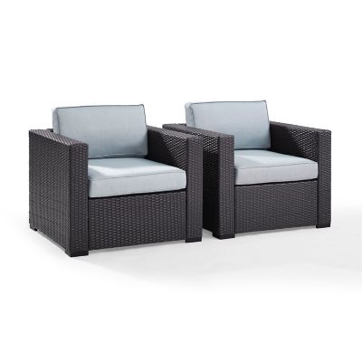 Image showing  Biscayne Wicker Chair Set, Mist, 2-Pack