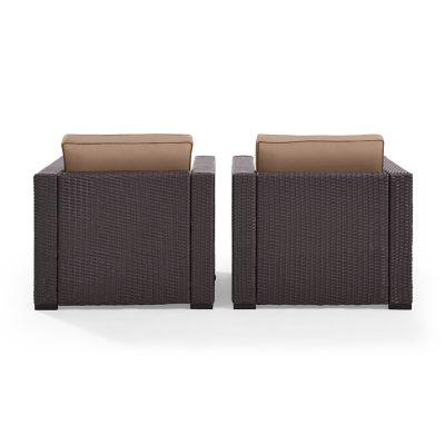 Image showing  Biscayne Wicker Chair Set, Mocha, 2-Pack