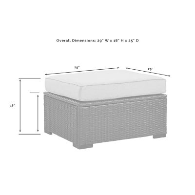 Image showing  Biscayne Wicker Ottoman