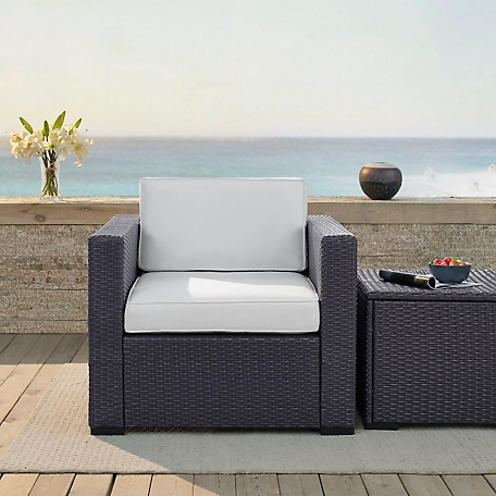 Crosley Biscayne Outdoor Wicker Armchair