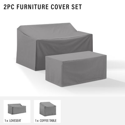 Image showing  2 pc. Furniture Cover Set, Gray 1