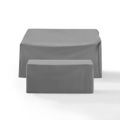 Image showing  2 pc. Furniture Cover Set, Gray 1