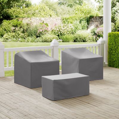 Crosley 3 pc. Furniture Cover Set, Gray 3, MO75005-GY