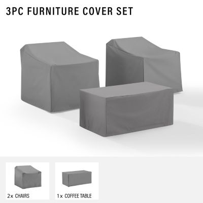Image showing  Furniture Cover Set, Gray, 3 pc.