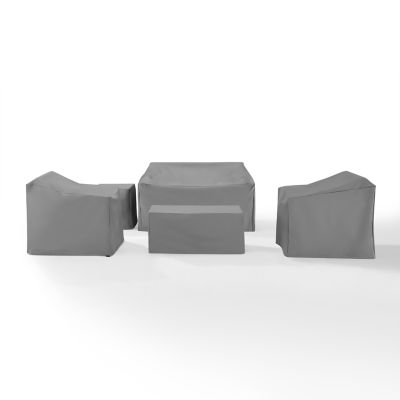 Image showing  5 pc. Furniture Cover Set, Gray 2