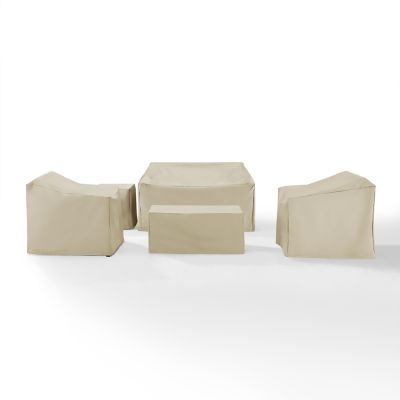 Image showing 3 th Crosley Furniture Cover Set, Tan, 5 pc.