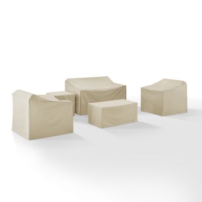 Image showing 4 th Crosley Furniture Cover Set, Tan, 5 pc.