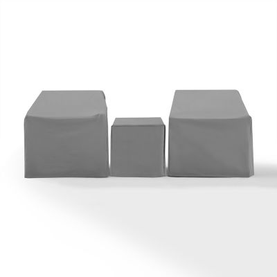 Image showing  3 pc. Furniture Cover Set, Gray 4