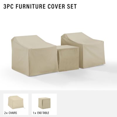 Image showing  Furniture Cover Set, Tan, 3 pc.