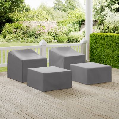 Crosley 4 pc. Furniture Cover Set, Gray 2, MO75009-GY