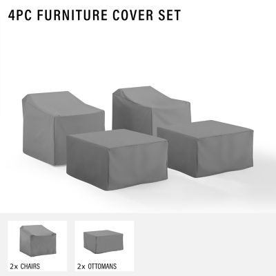 Image showing  4 pc. Furniture Cover Set, Gray 2, MO75009-GY