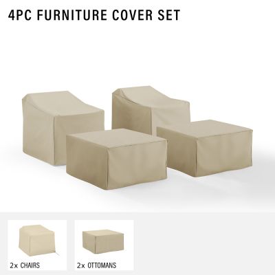 Image showing  Furniture Cover Set, Tan, 4 pc.