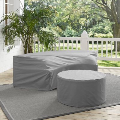 Crosley Catalina Furniture Cover Set, Gray, 2 pc.