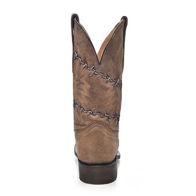 Image showing  Men's Woven Square Toe Boots, Brown