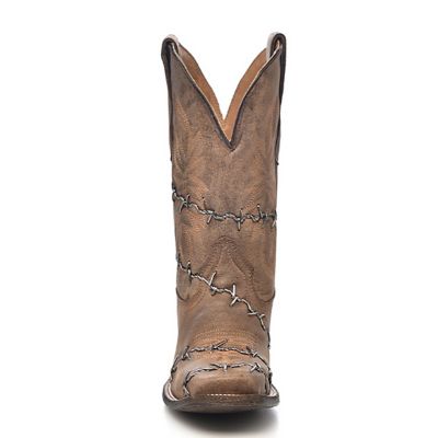 Image showing  Men's Woven Square Toe Boots, Brown