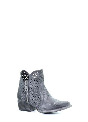 Circle G Women's Cutout Shortie Boots, Grey