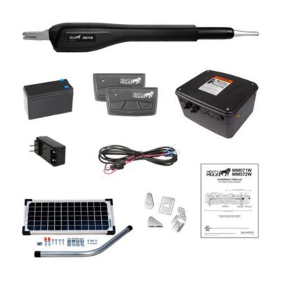 Mighty Mule Heavy Duty Single Rancher Solar Panel Gate Opener Kit Compatible With Gates Up To 18 Ft Long Or 850 Lb Rsck571w At Tractor Supply Co