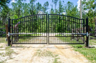 Image showing  Dual Swing Estate Smart Ready Heavy-Duty Gate Opener Kit for Gates Up to 18 ft. L or 850 lb. Per Gate Leaf