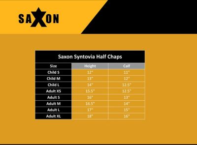 Saxon Syntovia Half Chaps 