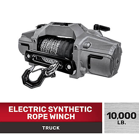 TravellerX 10,000 lb. Electric Truck Winch with Synthetic Rope and Wireless Remote