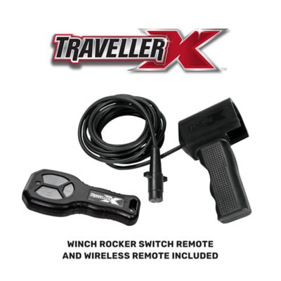 Image showing  12V Electric Truck Winch with Synthetic Rope and Wireless Remote, 10,000 lb. Capacity